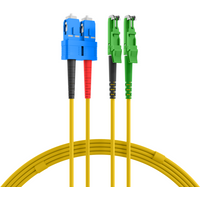 R&M Duplex Patchkabel E2000?/APC-SC OS2, 10m 3mm gelb G657A1 Grade C