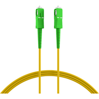 Glasfaser Patchkabel Simplex Patchkabel SC/APC-SC/APC OS2 G657A2, 20m LSZH 3mm gelb - 1 VPE = 5 St�ck
