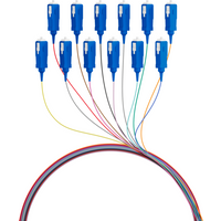 Faserpigtail SC OS2 G652D, farbiges Set 2m - 12 Stück