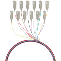 Faserpigtail SC OM2, farbiges Set 2m - 12 Stück