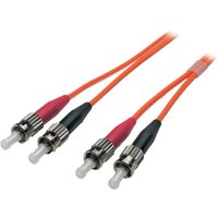 Glasfaser Patchkabel Duplex Patchkabel ST-ST OM2, 10m LSZH 3mm orange - 1 VPE = 5 St�ck