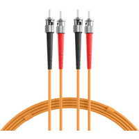 Glasfaser Patchkabel Duplex Patchkabel ST-ST OM1, 0,5m LSZH 3mm orange - 1 VPE = 10 St�ck