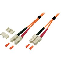 Glasfaser Patchkabel Duplex Patchkabel SC-SC OM1, 0,5m LSZH 3mm orange - 1 VPE = 10 St�ck
