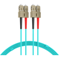 Glasfaser Patchkabel Duplex Patchkabel SC-SC OM3, 1m LSZH 3mm aqua - 1 VPE = 10 St�ck