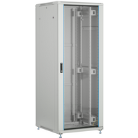 19'' Netzwerkschrank PEL 42HE 800x800 RAL7035, Front Glas 1-tlg., Rück Stahl 1-tlg. 1 x SH