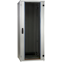 19" Netzwerkschrank PRO 42HE, 800x800, mm, RAL7035, Rücktür mit Schwenkhebel