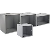 19? 09HE Wandgehäuse Basic, Tiefe 450, mm, 1-teilig, Flat Pack, RAL9010