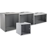 19? 12HE Wandgehäuse Basic, Tiefe 600, mm, 1-teilig, Flat Pack, RAL7035