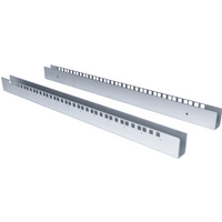 Rückseitige 19" Montageschienen 12HE für X-Rack, Set 2 Stück