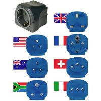 Brennenstuhl Adapter Reise-Set 7 Stecker 10 A Sicherung