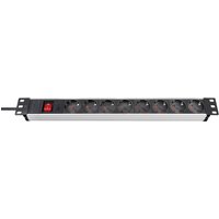 Brennenstuhl Steckdosenleiste ALU 8-fach 19" 2m H05VV-F3G1,5 mit Schalter