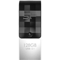 Silicon Power USB-Stick 128GB USB3.2 + Type-C C31 Black