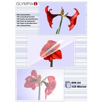 Olympia Laminierfolie DIN A4 125 Mic 100 Stück transp.