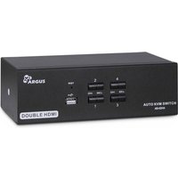 Inter-Tech KVM Switch AS-42HA HDMI, 4 Port, Metall