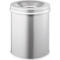 DURABLE Papierkorb Safe rund 15 Liter silber