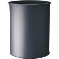 DURABLE Papierkorb Metall rund 15 Liter Anthrazit