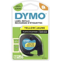 DYMO LetraTag-Band, Plastik 12mm x 4m schwarz->gelb DYMO LetraTag-Band, Plastik 12mm x 4m schwarz->gelb