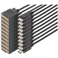DIGITUS DisplayPort - DVI Adapterkabel, 10er Pack, 2m, sw