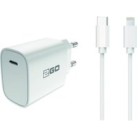 2GO Ladegerät 20W 1-Port 1x USB-C inkl. Lightning Kabel ws
