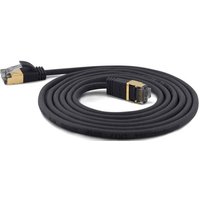 Wantec Patchkabel SSTP CAT7 Ste. CAT6a d=4mm 10,00m schwarz