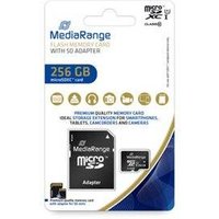 MediaRange SD MicroSD Card 256GB UHS-1 Cl.10 inkl. Adapter
