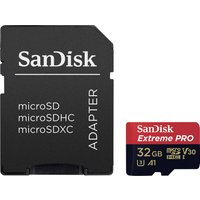 SD MicroSD Card 32GB SanDisk Extreme Pro SDHC inkl. Adapter