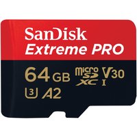 SD MicroSD Card 64GB SanDisk Extreme Pro SDXC inkl. Adapter