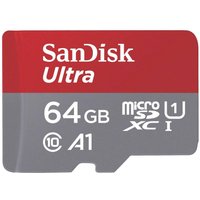 SD MicroSD Card 64GB SanDisk Ultra A1 Class 10 inkl. Adap