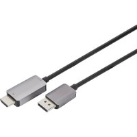 DIGITUS DisplayPort Adapterkabel DP->HDMIA St/St 8K 1,8m sch