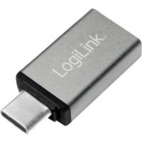 Logilink USB 3.2 Gen1 Type-C Adapter, C/M zu USB-A/F, silber Logilink USB 3.2 Gen1 Type-C Adapter, C/M zu USB-A/F, silber