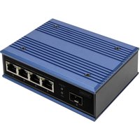 DIGITUS Switch Ind. 4-Port 10/100 blau