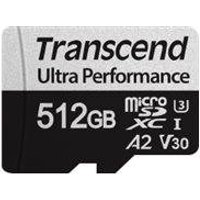 SD microSD Card 512GB Transcend SDXC USD340S w/Adapter