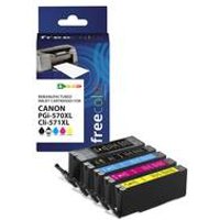 Freecolor Patrone Canon PGI-570XL black + CLI-571XL BK/C/M/Y remanufactured