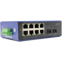 DIGITUS Switch 8 + 2 -Port Gigabit Ethernet PoE 20 km