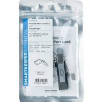 SmartKeeper Mini "Micro USB-B Port" Blocker grau 4 Stk.+Key