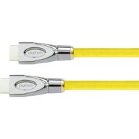 Python HDMI« 2.0 Kabel AKTIV 4K2K Nylongeflecht gelb 30m