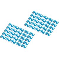 DIGITUS Farbclips für Patchkabel RJ45 100 Stück blau