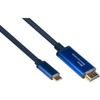 Good Connections Adapterkab SmaFLEX USB-C an HDMI blau 1,5m