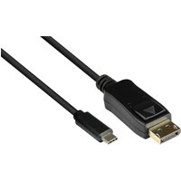 Good Connections Adapterkabel USB-C an DP1.2 schwarz 1m