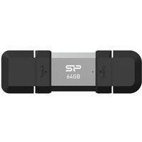 Silicon Power USB-Stick 64GB USB3.2 + Type-C C51 Black
