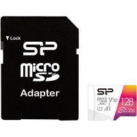 Silicon Power MicroSD Card 128GB UHS-1 Elite/CL.10 inkl.Adap