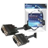 MediaRange VGA-Kabel Anschl. HD 15pin St/St 15.0m schwarz