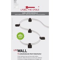 LTC Kletthalter Wall 10er Set selbstklebend Weiß LTC Kletthalter Wall 10er Set selbstklebend Weiß