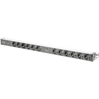DIGITUS PDU 12fach Ü-Schutz Alu 2m Zuleitung