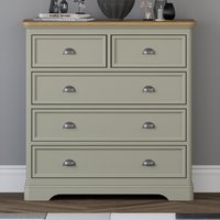 Brampton Soft Green Painted 2 Over 3 Chest of Drawers