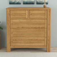 Eclipse Solid Oak 2 Over 3 Chest of Drawers