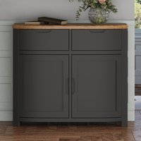 Bradwell Oak and Charcoal Painted Small Sideboard