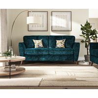 Naples Teal Velvet 3 Seater Sofa