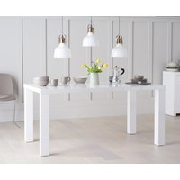 Seattle 160cm White High Gloss Dining Table