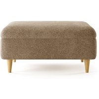 Capri Caramel Boucle Fabric Footstool